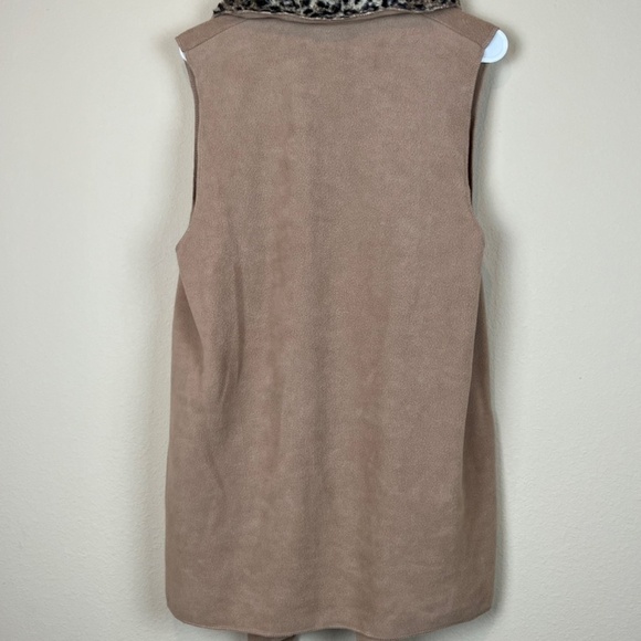 NWT Le Moda Vintage 80s Long Camel Cardigan Vest Shawl; Size S-L - Picture 4 of 10